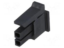 Plug | wire-board | female | Micro-Fit 3.0 | 3mm | PIN: 2 | w/o contacts