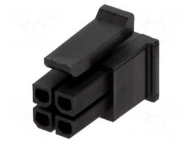 Plug | wire-board | female | Micro-Fit 3.0 | 3mm | PIN: 4 | for cable