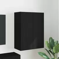 TV staliukas TV sieninė spintelė Juoda 59,5 x 31 x 80 cm Apdirbta mediena