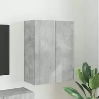 TV staliukas TV sieninė spintelė Betono pilka 59,5 x 31 x 80 cm