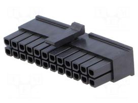 Plug | wire-board | female | Micro-Fit 3.0 | 3mm | PIN: 24 | w/o contacts