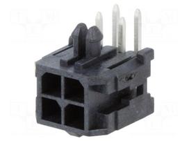 Socket | wire-board | male | Micro-Fit 3.0 | 3mm | PIN: 4 | THT | 5A | 600V