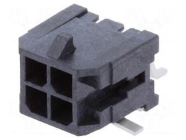 Socket | wire-board | male | Micro-Fit 3.0 | 3mm | PIN: 4 | Glow-Wire | SMT