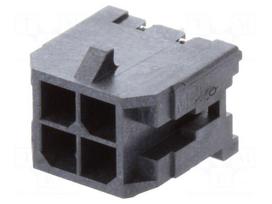 Socket | wire-board | male | Micro-Fit 3.0 | 3mm | PIN: 4 | THT | 5A | 600V