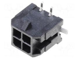 Socket | wire-board | male | Micro-Fit 3.0 | 3mm | PIN: 4 | SMT | 5A | tinned