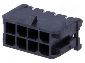 Socket | wire-board | male | Micro-Fit 3.0 | 3mm | PIN: 8 | THT | 5A | tinned