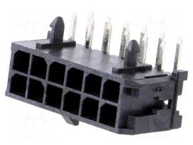 Socket | wire-board | male | Micro-Fit 3.0 | 3mm | PIN: 12 | THT | 5A | 600V