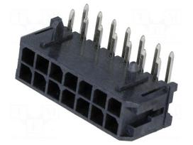 Socket | wire-board | male | Micro-Fit 3.0 | 3mm | PIN: 14 | THT | 5A | 600V