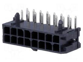 Socket | wire-board | male | Micro-Fit 3.0 | 3mm | PIN: 16 | THT | 5A | 600V
