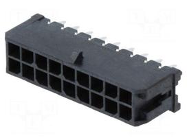 Socket | wire-board | male | Micro-Fit 3.0 | 3mm | PIN: 18 | THT | 5A | 600V