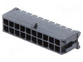 Socket | wire-board | male | Micro-Fit 3.0 | 3mm | PIN: 20 | THT | 5A | 600V