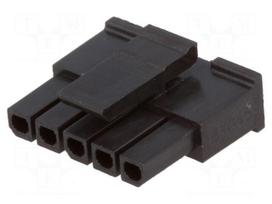 Plug | wire-board | female | Micro-Fit 3.0 | 3mm | PIN: 5 | w/o contacts