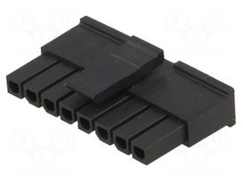Plug | wire-board | female | Micro-Fit 3.0 | 3mm | PIN: 8 | w/o contacts