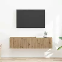 TV staliukas TV sieninė spintelė 2 pcs Meistrų ąžuolas 60 x 31 x 29,5 cm