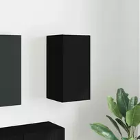 TV staliukas TV sieninė spintelė Juoda 30 x 31 x 60 cm Apdirbta mediena