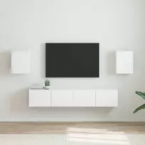 TV staliukas TV sieninė spintelė 2 pcs Balta 30 x 31 x 40 cm