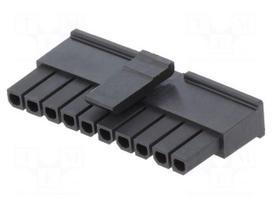 Plug | wire-board | female | Micro-Fit 3.0 | 3mm | PIN: 10 | w/o contacts