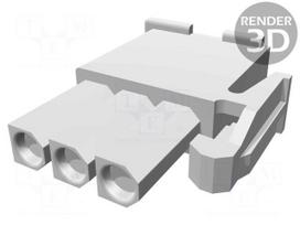 Plug | wire-wire/PCB | female | Mini Universal MATE-N-LOK | 4.2mm