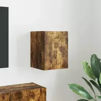 TV staliukas TV sieninė spintelė Rūkyta ąžuolas 30 x 31 x 40 cm