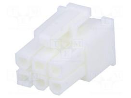 Plug | wire-wire/PCB | female | Mini-Fit Jr | 4.2mm | PIN: 6 | for cable
