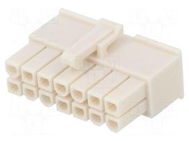 Plug | wire-wire/PCB | female | Mini-Fit Jr | 4.2mm | PIN: 14 | for cable