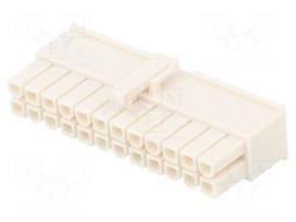 Plug | wire-wire/PCB | female | Mini-Fit Jr | 4.2mm | PIN: 24 | for cable