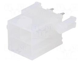 Socket | wire-board | male | Mini-Fit Jr | 4.2mm | PIN: 4 | THT | PCB snap