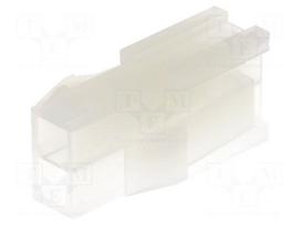 Plug | wire-wire | male | Mini-Fit Jr | 4.2mm | PIN: 2 | w/o contacts