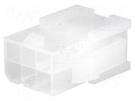 Plug | wire-wire | male | Mini-Fit Jr | 4.2mm | PIN: 6 | w/o contacts