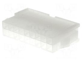 Plug | wire-wire | male | Mini-Fit Jr | 4.2mm | PIN: 18 | w/o contacts