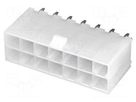 Socket | wire-board | male | Mini-Fit Jr | 4.2mm | PIN: 14 | THT | 9A