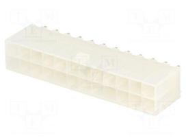 Socket | wire-board | male | Mini-Fit Jr | 4.2mm | PIN: 24 | THT | 9A
