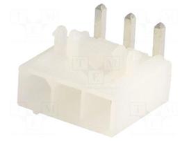 Socket | wire-board | male | Mini-Fit Jr | 4.2mm | PIN: 3 | THT | PCB snap