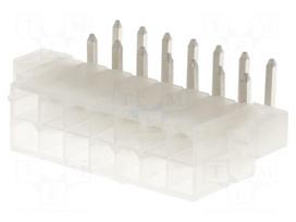 Socket | wire-board | male | Mini-Fit Jr | 4.2mm | PIN: 14 | THT | holders