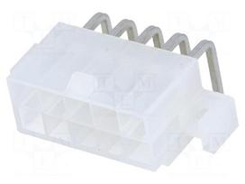 Socket | wire-board | male | Mini-Fit Jr | 4.2mm | PIN: 10 | THT | holders