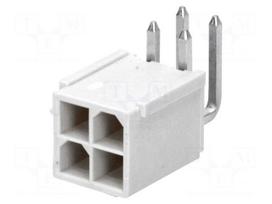 Socket | wire-board | male | Mini-Fit Jr | 4.2mm | PIN: 4 | THT | 13A
