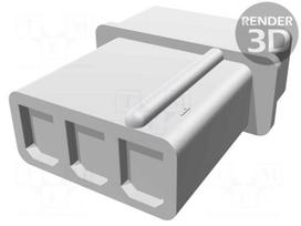 Plug | wire-board | male | Commercial MATE-N-LOK | 5.08mm | PIN: 3 | 250V
