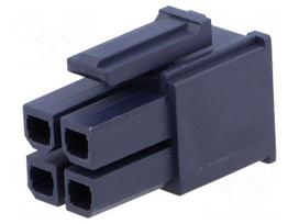 Plug | wire-board | female | Mega-Fit | 5.7mm | PIN: 4 | Layout: 2x2 | 23A