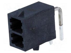 Socket | wire-board | male | Mega-Fit | 5.7mm | PIN: 2 | Layout: 2x1 | 23A