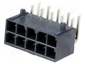 Socket | wire-board | male | Mega-Fit | 5.7mm | PIN: 10 | Layout: 2x5 | 23A