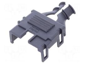 Cable hood and fastener | female | Mega-Fit | PIN: 8 | Layout: 2x4