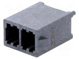 Socket | wire-board | male | Mega-Fit | 5.7mm | PIN: 2 | Layout: 2x1 | 23A