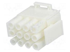 Plug | wire-wire/PCB | male/female | Universal MATE-N-LOK | 6.35mm
