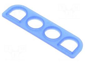 Profile gasket | Universal MATE-N-LOK | 6.35mm | PIN: 4 | Layout: 1x4