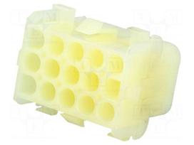 Plug/socket | wire-wire | male/female | NLS | 6.35mm | PIN: 15 | UL94V-2