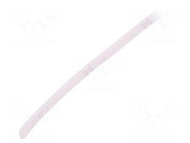 Insulating tube | Mat: silicone | transparent | -50÷200°C | Øint: 1mm