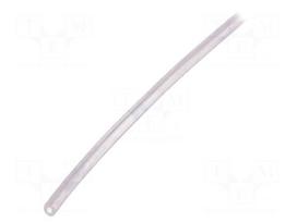 Insulating tube | Mat: silicone | transparent | -50÷200°C | L: 10m