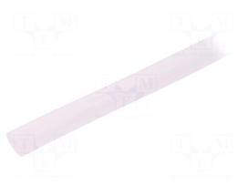 Insulating tube | Mat: silicone | transparent | -50÷200°C | Øint: 4mm