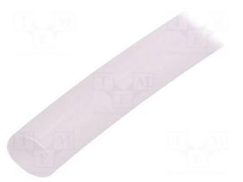 Insulating tube | Mat: silicone | transparent | -50÷200°C | Øint: 8mm