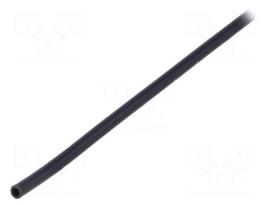 Insulating tube | Mat: PVC | black | -20÷125°C | Øint: 1.5mm | L: 10m